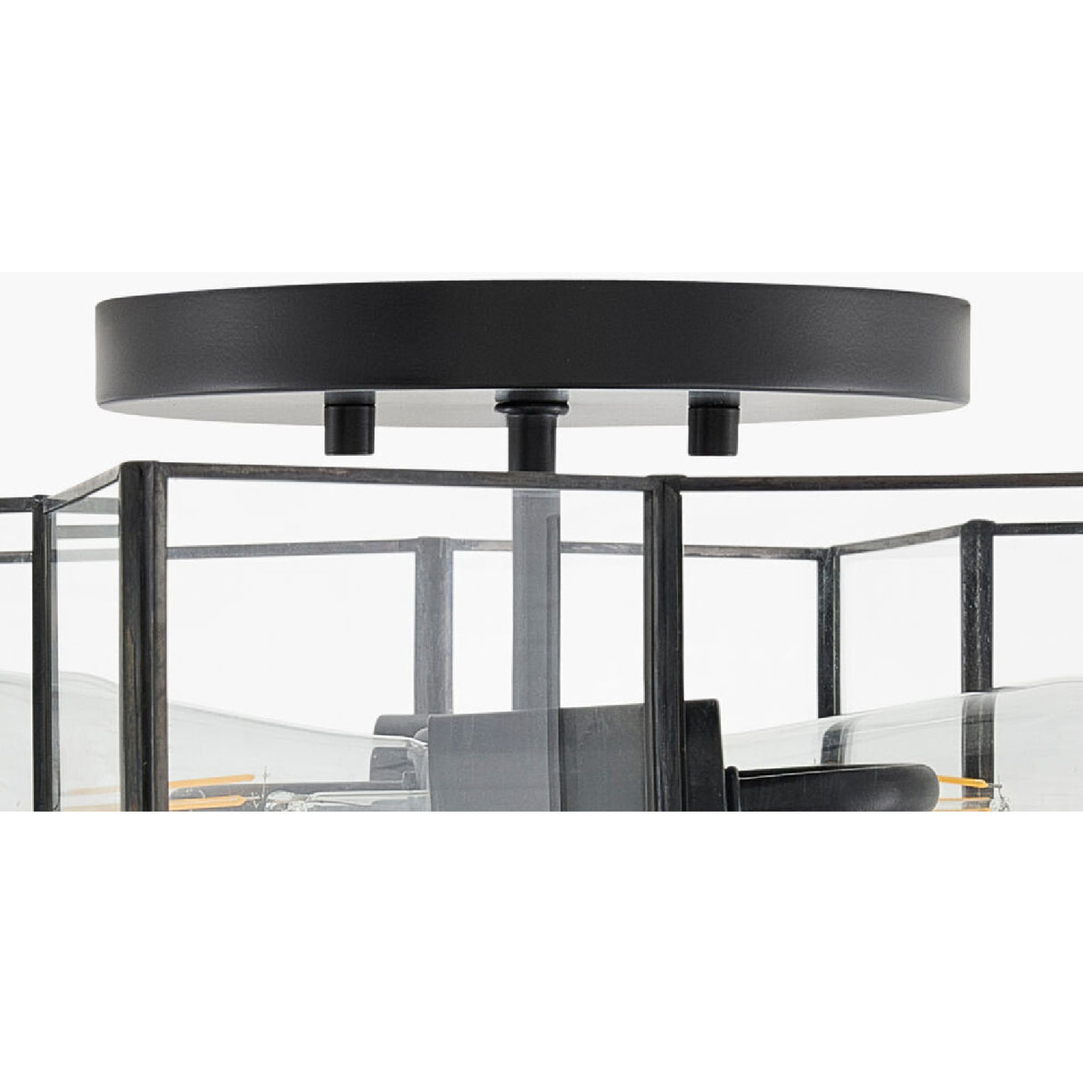   Iron-Framed Glass Ceiling Lamp | Oroa.com