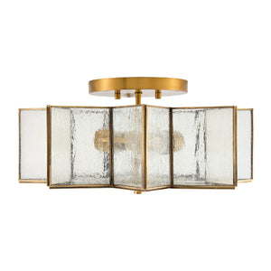   Iron-Framed Frosted Glass Ceiling Lamp | Oroa.com