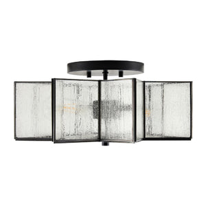   Iron-Framed Frosted Glass Ceiling Lamp | Oroa.com