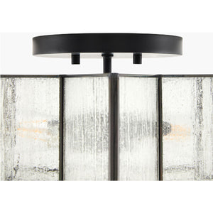   Iron-Framed Frosted Glass Ceiling Lamp | Oroa.com