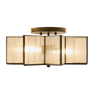   Iron-Framed Frosted Glass Ceiling Lamp | Oroa.com