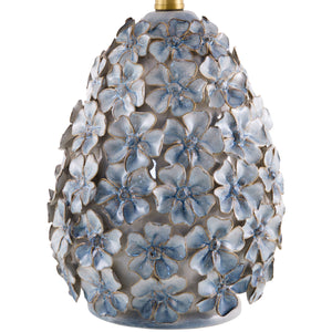   Modern European furniture - Blue Floral Ceramic Table Lamp - www.oroa.com | Oroa.com