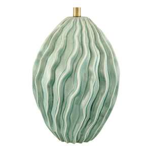  Green Ceramic Embossed Table Lamp | Oroa.com