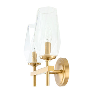   Modern European furniture - Faceted Clear Glass Wall Lamp - www.oroa.com | Oroa.com