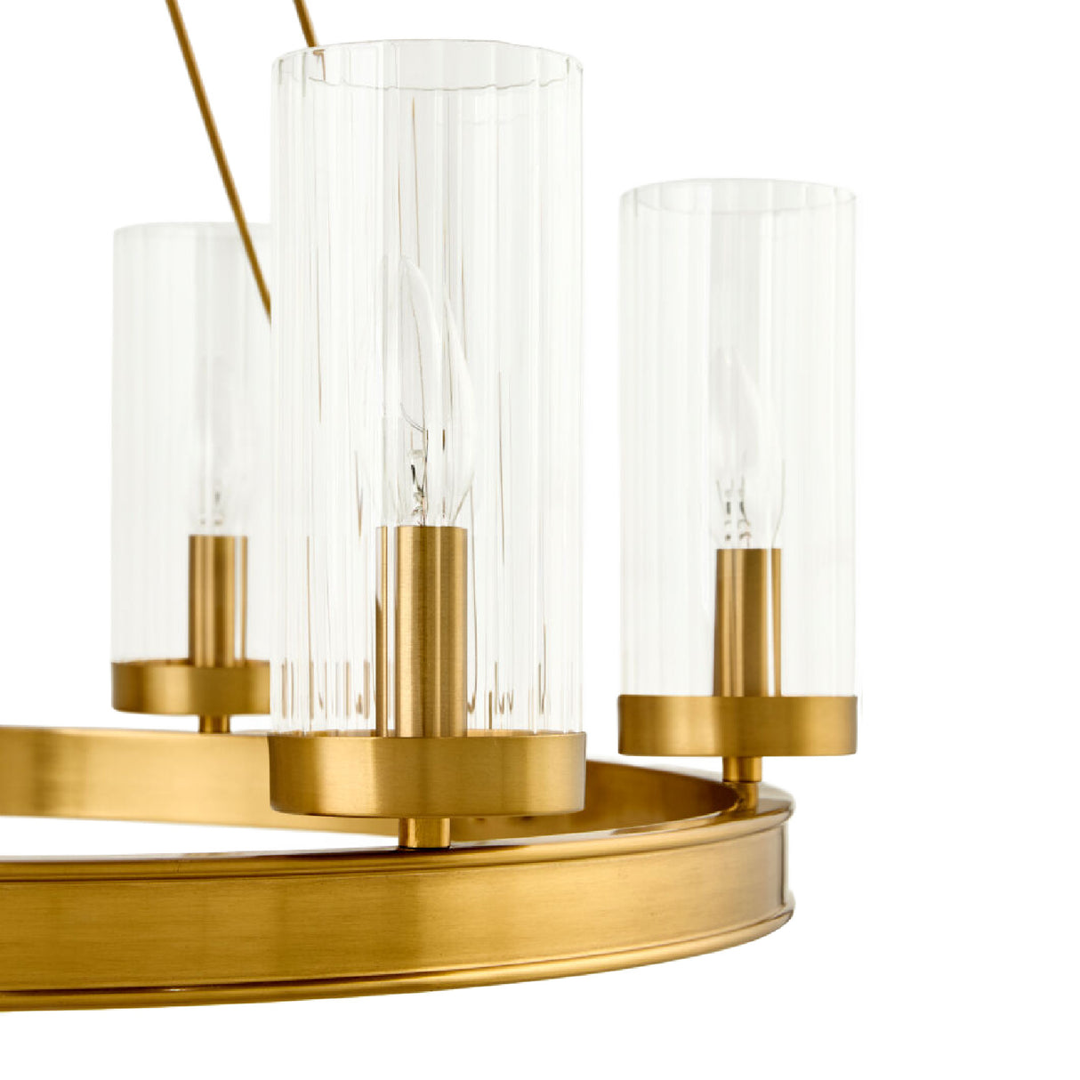   Modern European furniture -  Cylindrical Glass 8-Light Chandelier S - www.oroa.com | Oroa.com