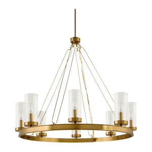   Modern European furniture -  Cylindrical Glass 8-Light Chandelier L  - www.oroa.com | Oroa.com