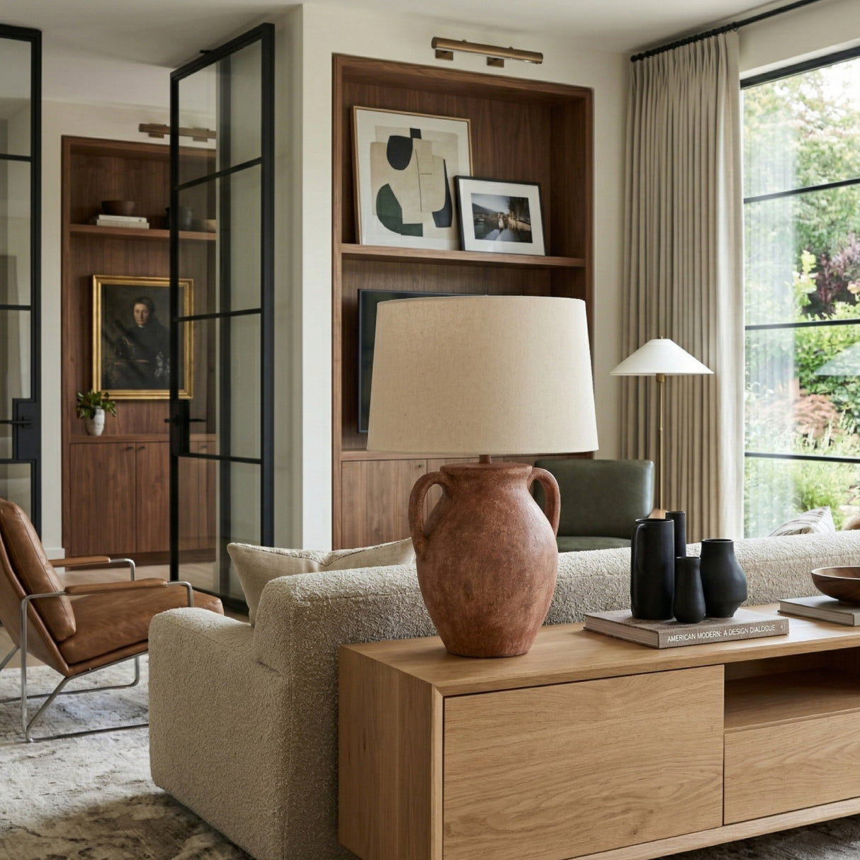   Modern European furniture - Red Ceramic Accent Table Lamp - www.oroa.com | Oroa.com