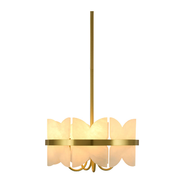 Modern European furniture - White Stone 4-Light Pendant Lamp - www.oroa.com