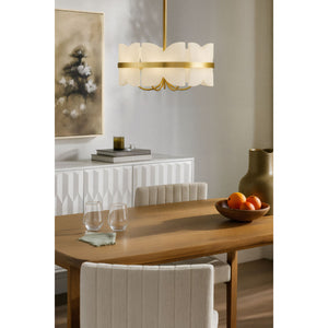   Modern European furniture - White Stone 4-Light Pendant Lamp - www.oroa.com | Oroa.com
