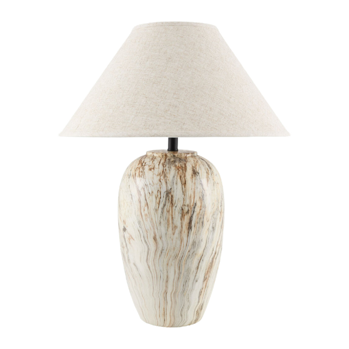   Modern European furniture - Glazed Brown Ceramic Table Lamp - www.oroa.com | Oroa.com