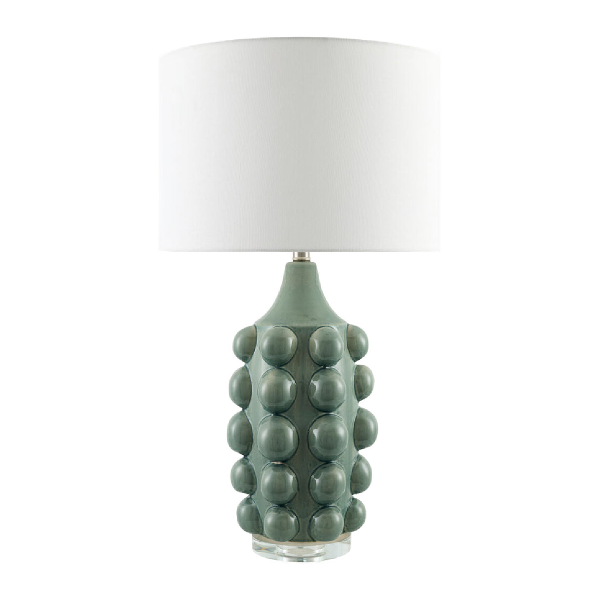   Modern European furniture - Embellished Green Ceramic Table Lamp - www.oroa.com | Oroa.com