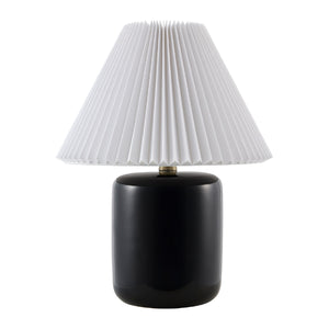   Modern European furniture - Ceramic Pleated Linen Table Lamp - www.oroa.com | Oroa.com
