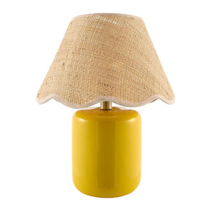   Modern European furniture - Scalloped Edge Seagrass Table Lamp - www.oroa.com | Oroa.com