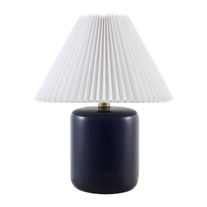   Modern European furniture - Ceramic Pleated Linen Table Lamp - www.oroa.com | Oroa.com