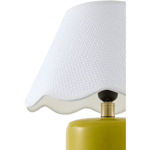   Modern European furniture - Scalloped Seagrass Ceramic Table Lamp - www.oroa.com | Oroa.com