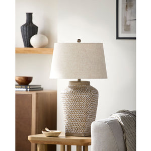   Modern European furniture -  Carved Ceramic Accent Table Lamp - www.oroa.com | Oroa.com