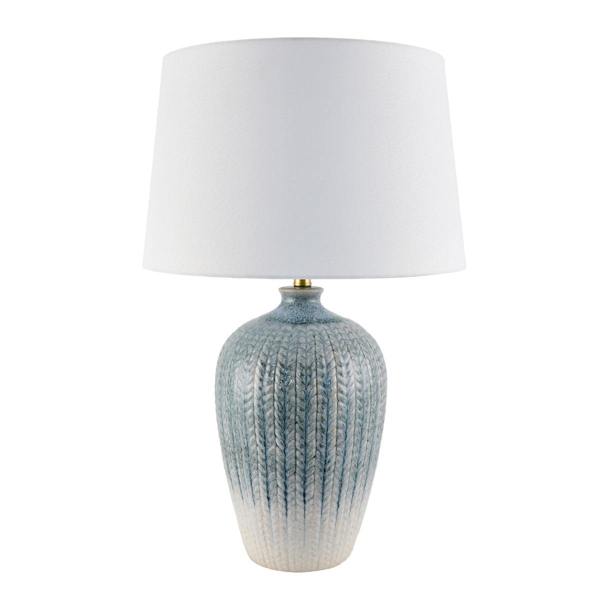   Modern European furniture - Two-Toned  Blue Ceramic Table Lamp - www.oroa.com | Oroa.com