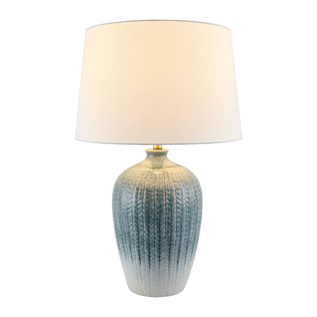   Modern European furniture - Two-Toned  Blue Ceramic Table Lamp - www.oroa.com | Oroa.com