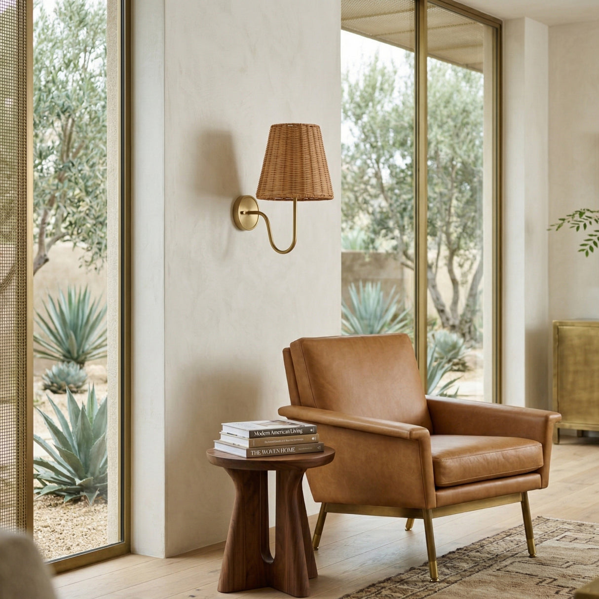  Modern European furniture - Rattan Shade Wall Lamp - www.oroa.com | Oroa.com