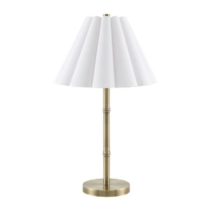   White Scalloped Linen Table Lamp | Oroa.com