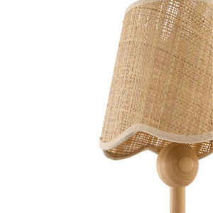   Modern European furniture - Seagrass Shade Rubberwood Table Lamp - www.oroa.com | Oroa.com