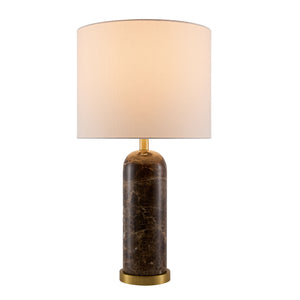   Brushed Marble Linen Table Lamp | Oroa.com