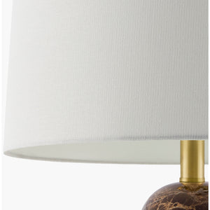   Brushed Marble Linen Table Lamp | Oroa.com