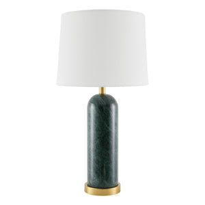   Brushed Marble Linen Table Lamp | Oroa.com