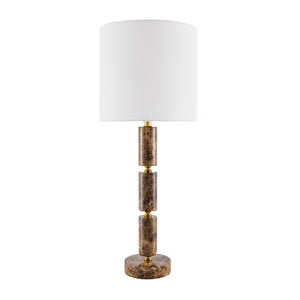   Stacked Marble Tube Table Lamp | Oroa.com