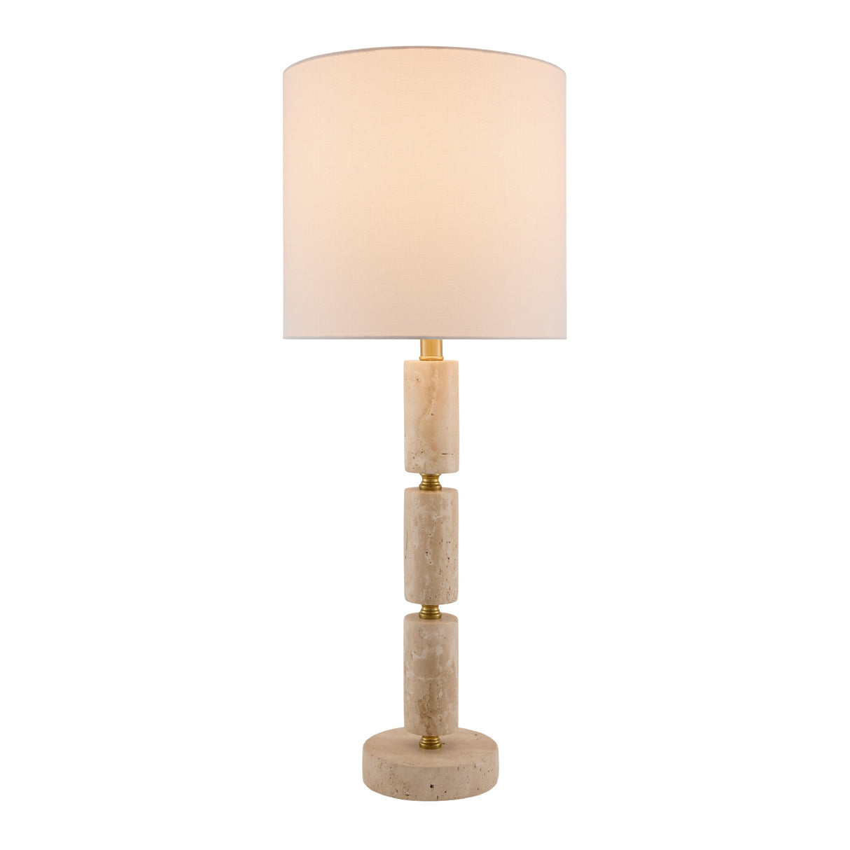   Stacked Marble Tube Table Lamp | Oroa.com