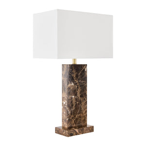   Rectangular Brushed Marble Table Lamp | Oroa.com