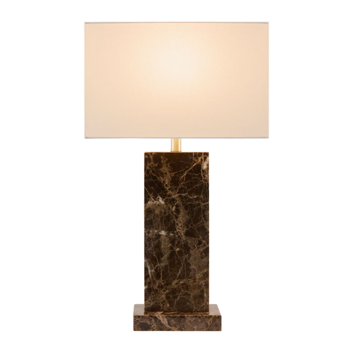   Rectangular Brushed Marble Table Lamp | Oroa.com
