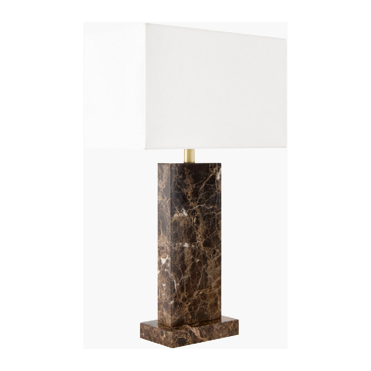   Rectangular Brushed Marble Table Lamp | Oroa.com