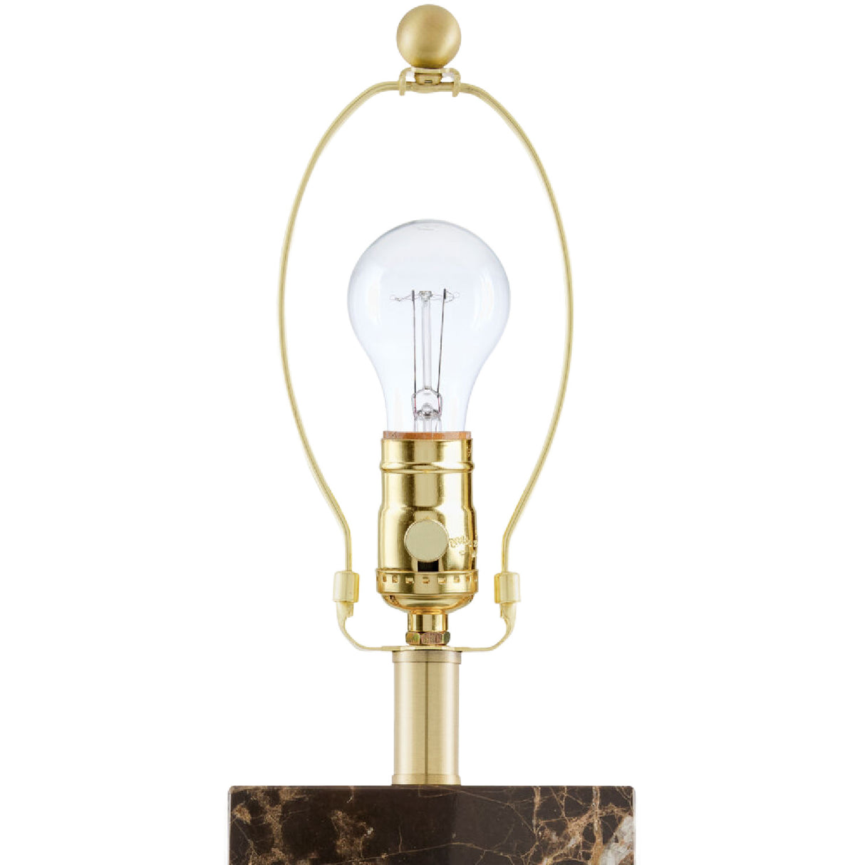   Rectangular Brushed Marble Table Lamp | Oroa.com