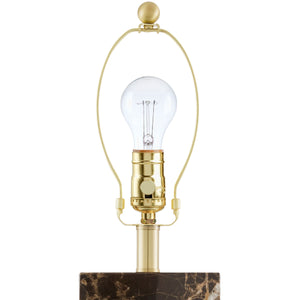   Rectangular Brushed Marble Table Lamp | Oroa.com