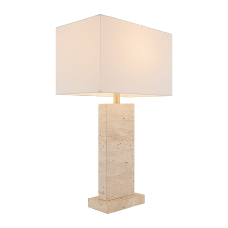  Rectangular Brushed Marble Table Lamp | Oroa.com