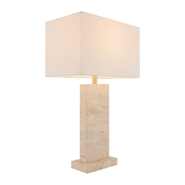 Rectangular Brushed Marble Table Lamp | Kuda Home Marzia | Oroa.com