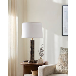   Brushed Marble Tube Table Lamp | Oroa.com