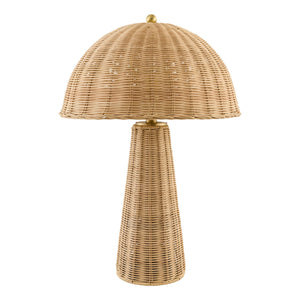   Dome Rattan Accent Table Lamp | Oroa.com