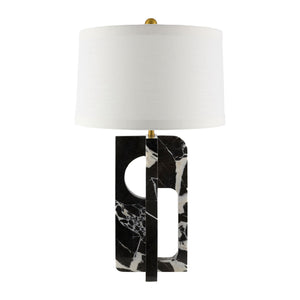   Geometrical Black Marble Table Lamp | Oroa.com