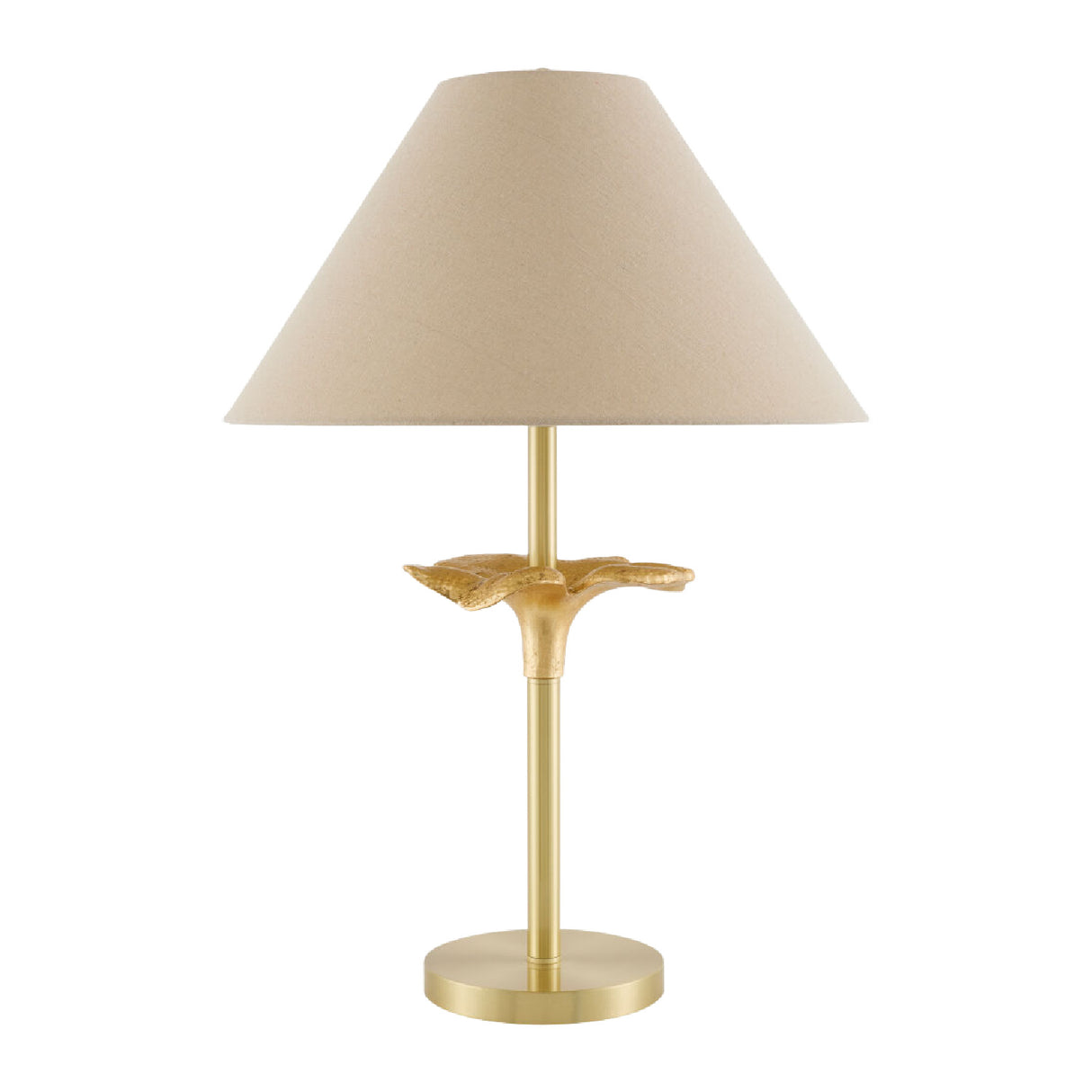   Beige Linen Empire Table Lamp | Oroa.com