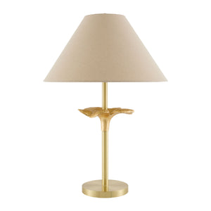   Beige Linen Empire Table Lamp | Oroa.com