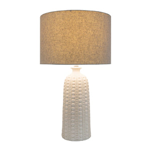   Crackle White Ceramic Table Lamp | Oroa.com