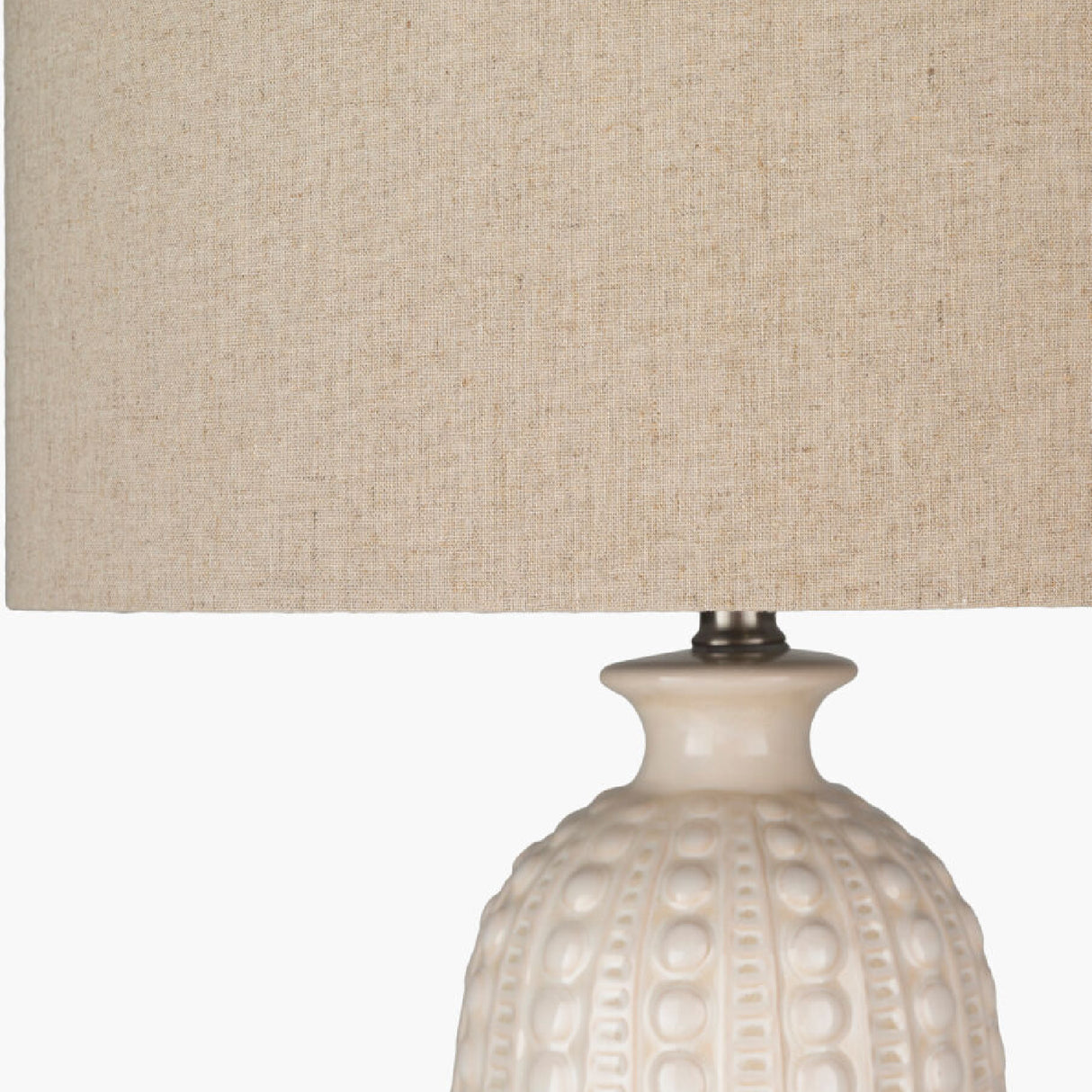   Crackle White Ceramic Table Lamp | Oroa.com