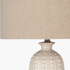   Crackle White Ceramic Table Lamp | Oroa.com