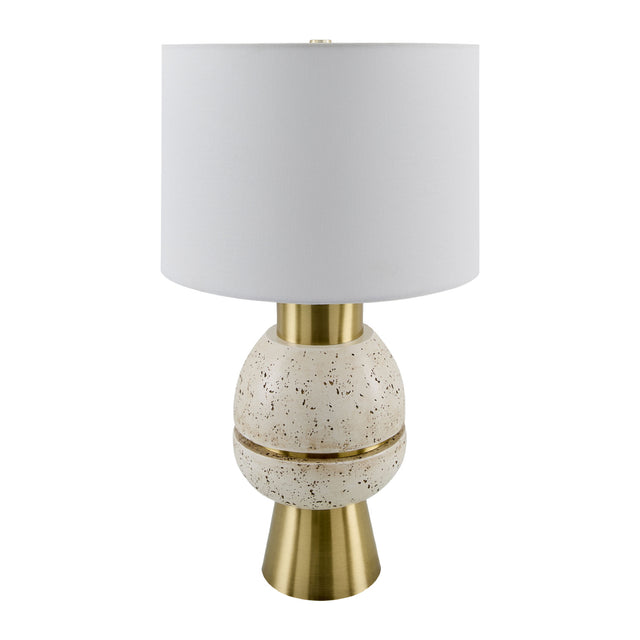Modern European furniture - Textured Stacked Base Table Lamp - www.oroa.com