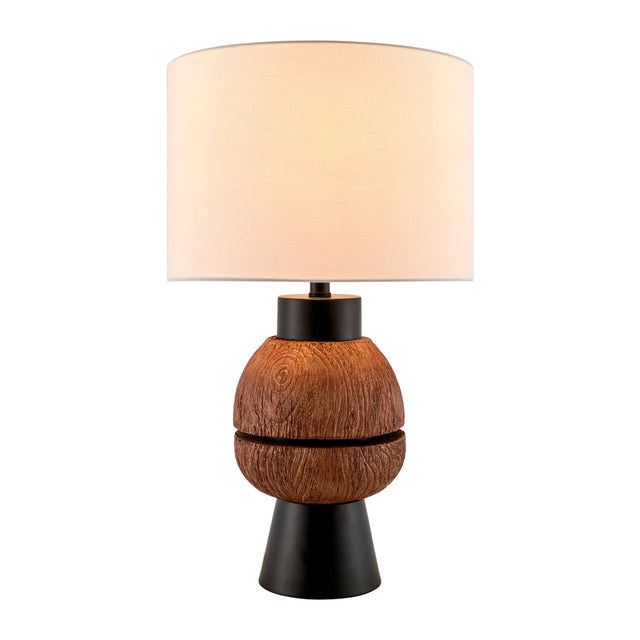 Modern European furniture - Brown Stacked Base Table Lamp - www.oroa.com