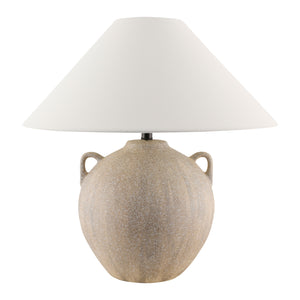   Modern European furniture - Glazed Brown Ceramic Table Lamp - www.oroa.com | Oroa.com
