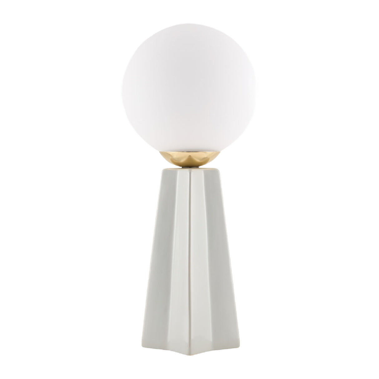   White Glass Globe Table Lamp | Oroa.com