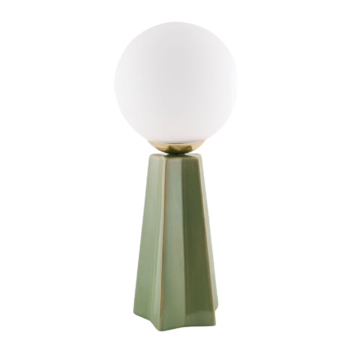   White Glass Globe Table Lamp | Oroa.com